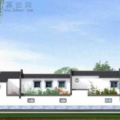 北方四合院建筑设计施工图纸带效果图 CAD图纸