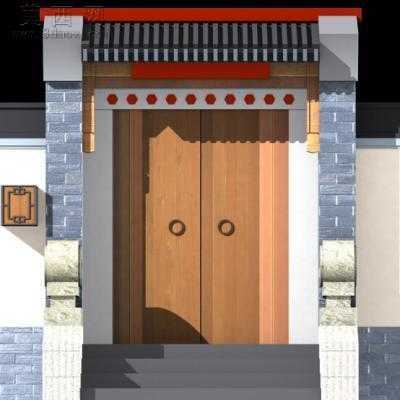 北方四合院建筑设计施工图纸带效果图 CAD图纸