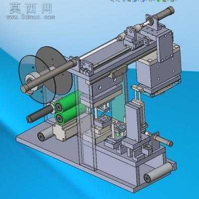 薄膜冲压冲切成型机 3D模型