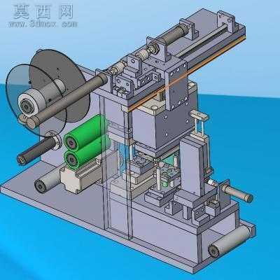 薄膜冲压冲切成型机 3D模型