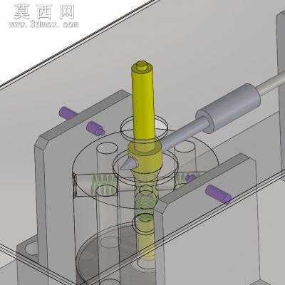 产品自动找位结构 3D模型