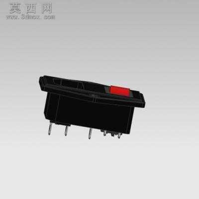 电源母座 3D模型