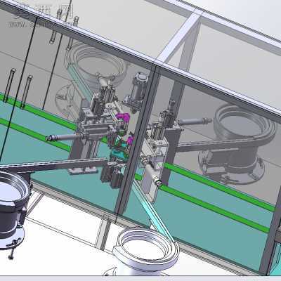 四极碳刷自动组装机 3D模型