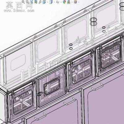 电子板卡PCB板清洗机 3D模型