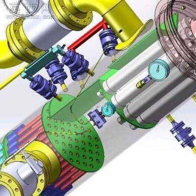 天然气脱水旋风过滤器 3D模型