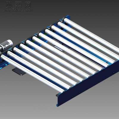 钢板链轮传动装置输送机 3D模型