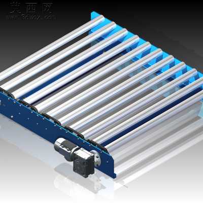 钢板链轮传动装置输送机 3D模型