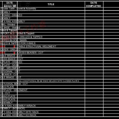 大型木工CNC雕刻机全套图纸 CAD图纸