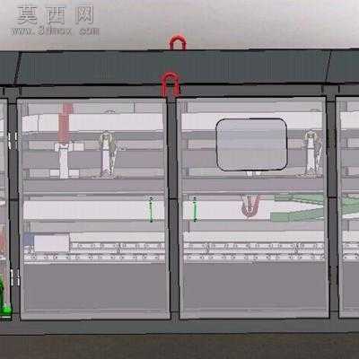 全封闭式称重给煤机称重式皮带机 3D模型