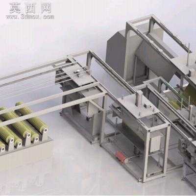 卷状料自动包膜机 3D模型