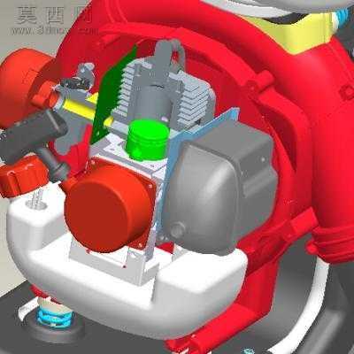 汽油机喷雾器 3D模型