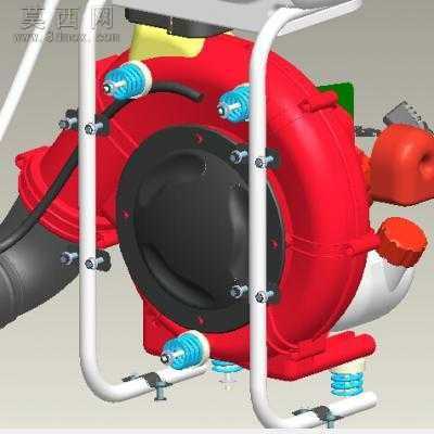 汽油机喷雾器 3D模型
