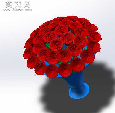 玫瑰花 3D模型