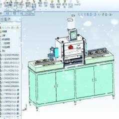往复式铆柱机 3D模型