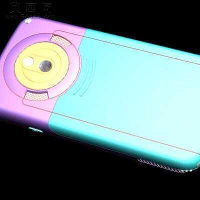 H66直板手机 3D模型