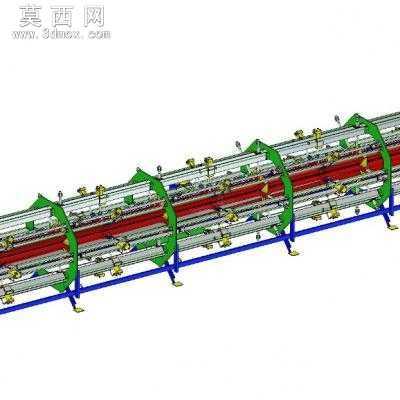 日光灯管制造机器 3D模型