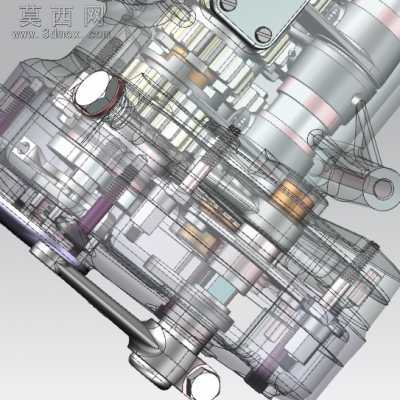 摩托车变速箱全套模型 3D模型