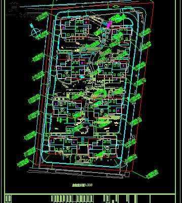 某公寓小区全套景观施工图-约10000平33张CAD图 CAD图纸