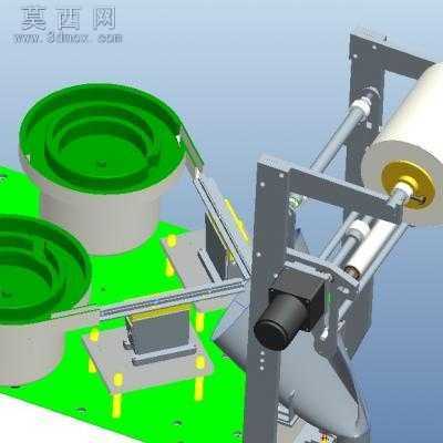 双振盘送料螺丝包装机含整套工程图 3D模型