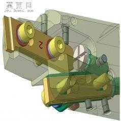 精密微调镗刀机构 3D模型
