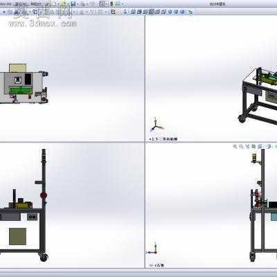 自动测量机非标设备 3D模型