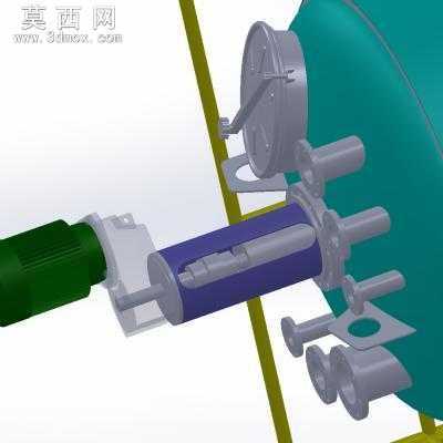 钢平台搅拌机 3D模型
