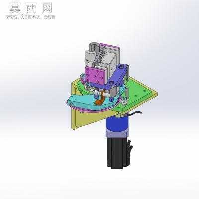 电动马达组装机总成含回转式悬挂输送机 3D模型