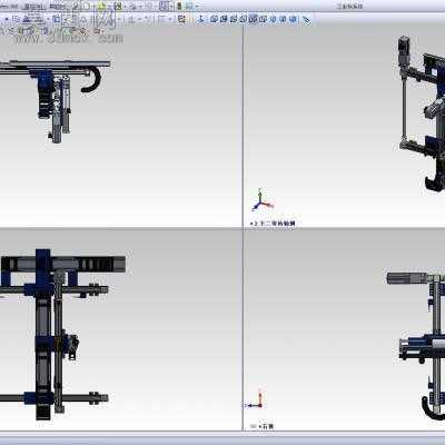 三坐标平台系统应用于贴片机、高速检测机 3D模型