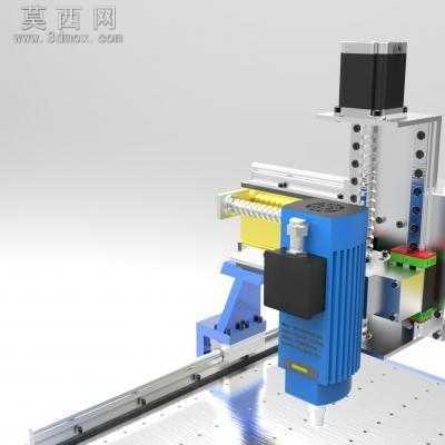 数控PCB雕刻机 3D模型