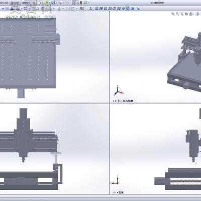 数控PCB雕刻机 3D模型