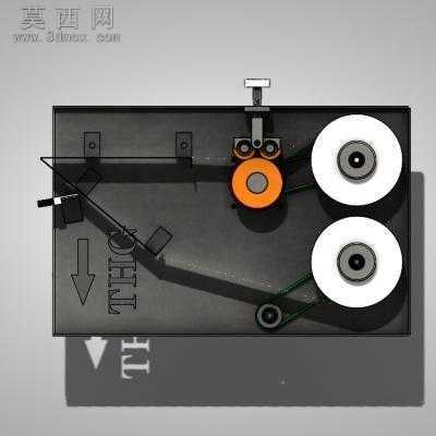 贴标机 3D模型