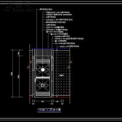 美容店装饰施工图-两层320平57张 CAD图纸