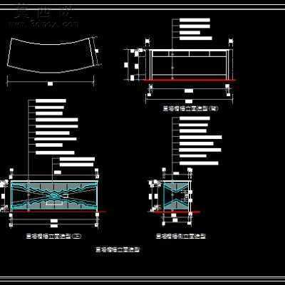 美容店装饰施工图-两层320平57张 CAD图纸
