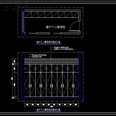 美容店装饰施工图-两层320平57张 CAD图纸