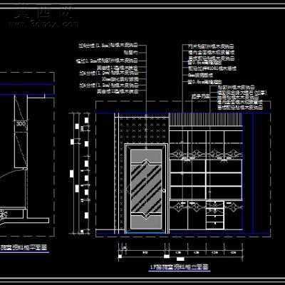 美容店装饰施工图-两层320平57张 CAD图纸