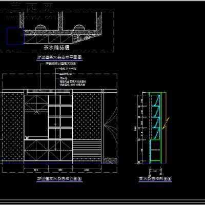 美容店装饰施工图-两层320平57张 CAD图纸