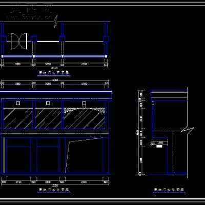 美容店装饰施工图-两层320平57张 CAD图纸