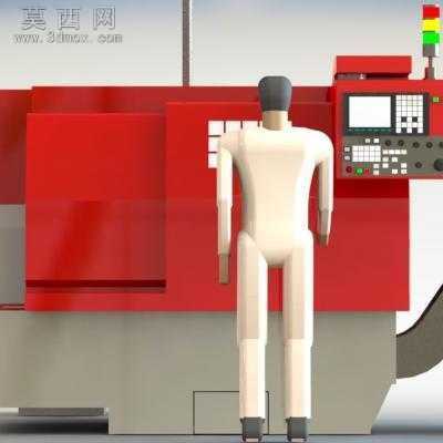 转塔数控车床 3D模型,