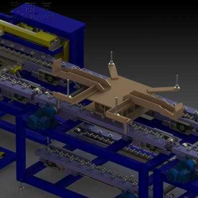发动机输送线 3D模型