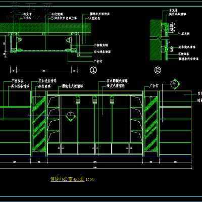 某县劳动保障就业服务楼装饰施工图带效果图-8层6500平28张 3D模型