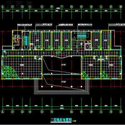 某县劳动保障就业服务楼装饰施工图带效果图-8层6500平28张 3D模型