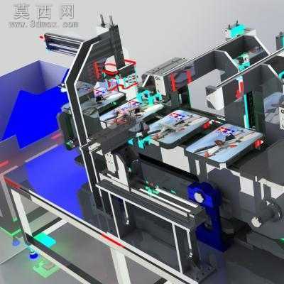 玩具飞机的自动包装机 3D模型