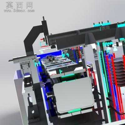 玩具飞机的自动包装机 3D模型
