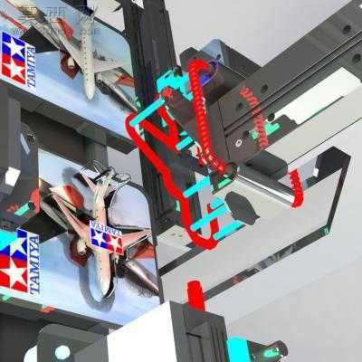 玩具飞机的自动包装机 3D模型