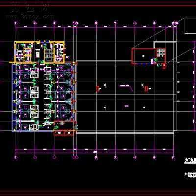 某旅馆建筑施工图-13456平20张CAD图 CAD图纸