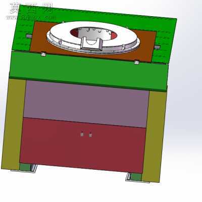 中频熔炼钢壳炉 3D模型