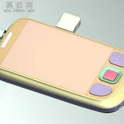 K8直板手机 3D模型