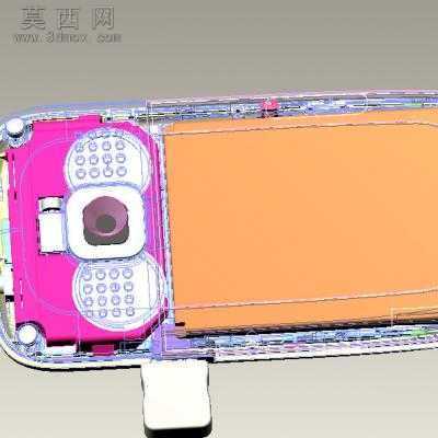 K8直板手机 3D模型