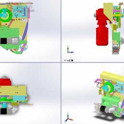 细钢丝截断机凸轮机构设计 3D模型