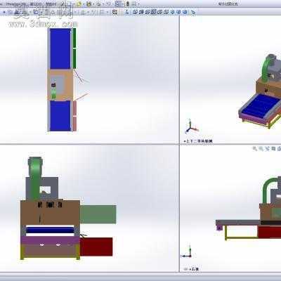 紫外线固化机设备 3D模型设计,